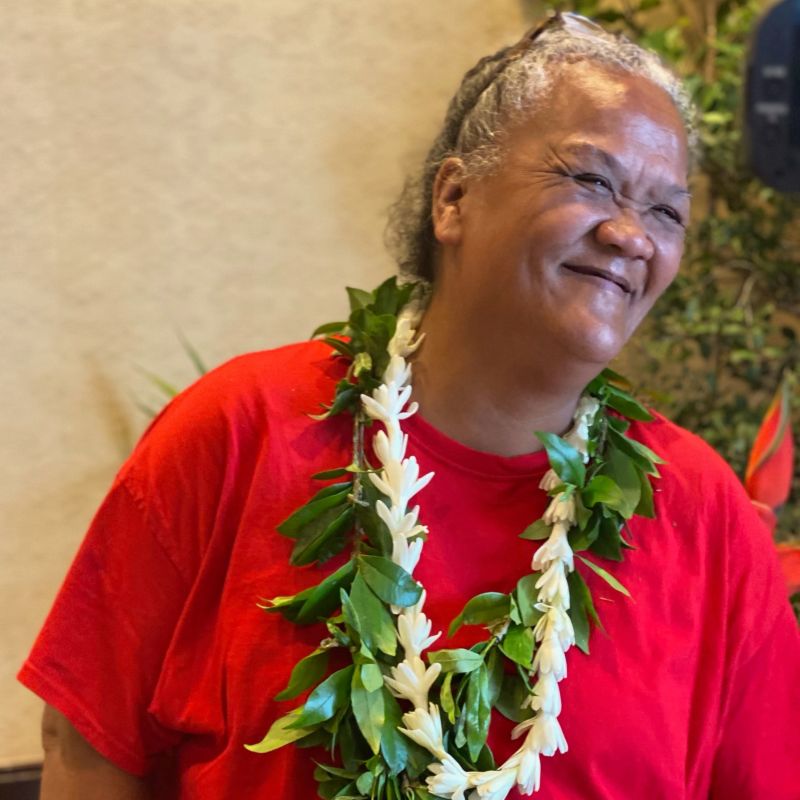 An older Hawaiian woman